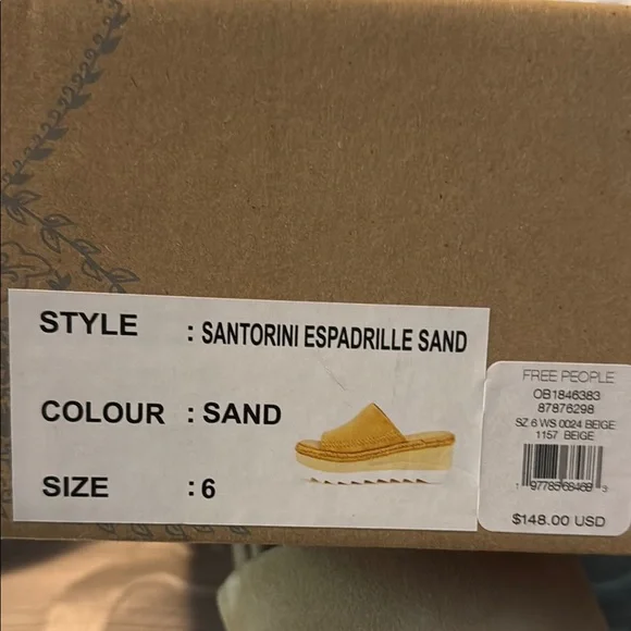 Free People Tan Platform Slides with Whipstitch Detailing - Picture 5 of 6